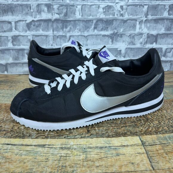Nike Cortez Los Angeles Kings Nylon Suede Running CI9873-001 Mens Size 12 Rare - Picture 1 of 10